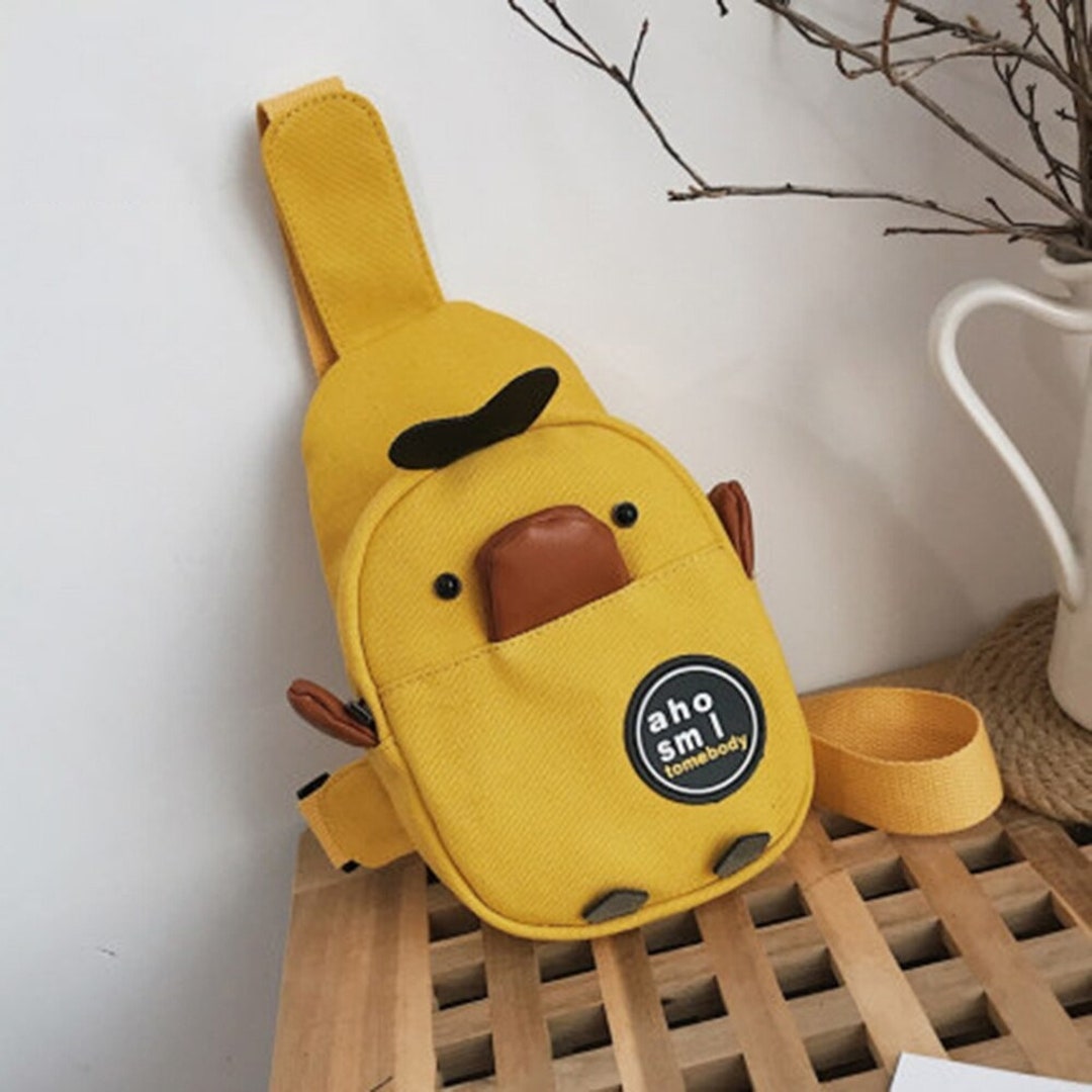 Duck Crossbody Bag, Women's Messenger Bag , Canvas Bag Women's Slant