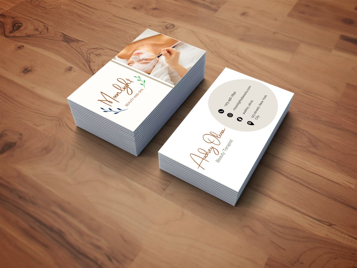 Business Card Template/ Minimalist Business Card/ Editable Business ...