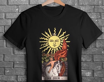 The Sun Tarot Card T-Shirt: Unisex Occult Alt Tee