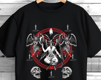 T-shirt Baphomet: Satanic Devil Horns Goth Design