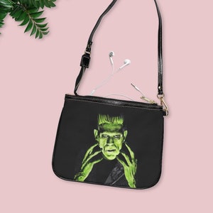 Frankenstein Purse | Frankenstein Small Shoulder Bag | Halloween Bag | Horror Movie Purse | Vintage Horror Movie Bag