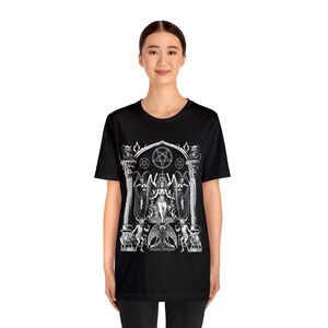 Gothic Baphomet T-Shirt: Occult Satanic Imagery image 3