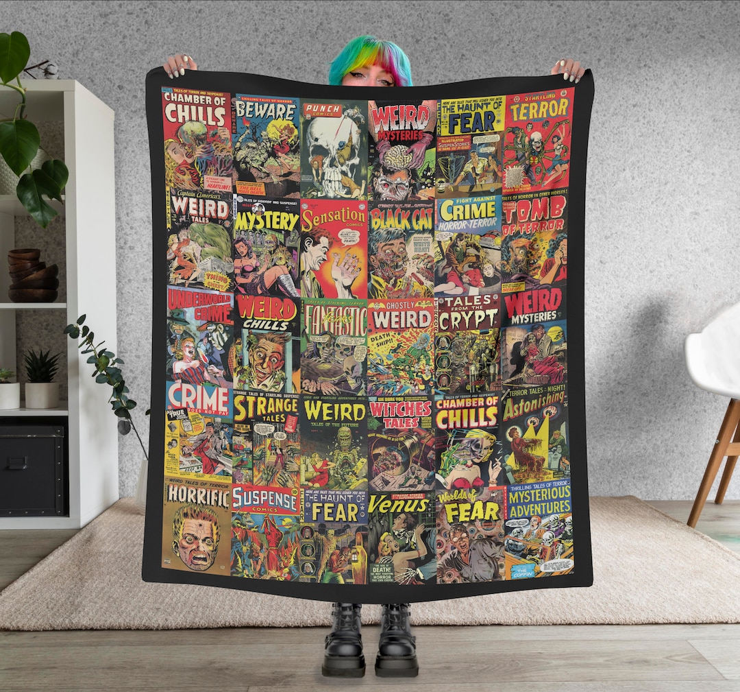 Vintage Comics Comic Book Blanket Comic Lover Comic Book Etsy