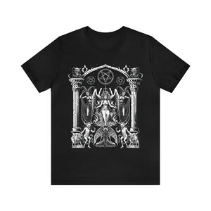 Gothic Baphomet T-Shirt: Occult Satanic Imagery image 2