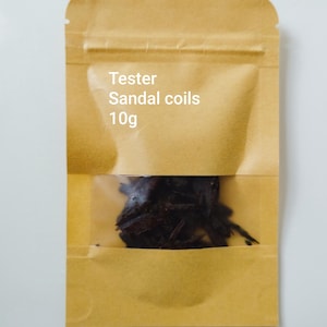 Sandal coils Bakhoor,oud incense tester