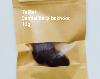 Sandal balls Bakhoor,oud incense tester