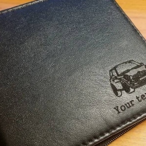 Mini Cooper R53 cartera de cuero personalizada