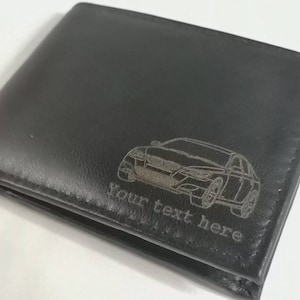 E60 5 Series personalised leather wallet
