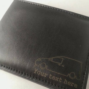 Mk3/4 Caddy personalised leather wallet