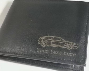 Mk2 Scirocco personalised leather wallet