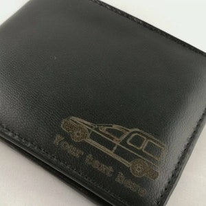 Mk2 Caddy personalised leather wallet