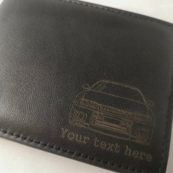 Skyline R33 personalised leather wallet