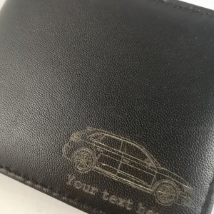 RS3 S3 A3 personalised leather wallet