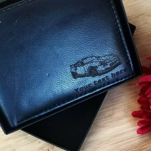 Supra personalised leather wallet