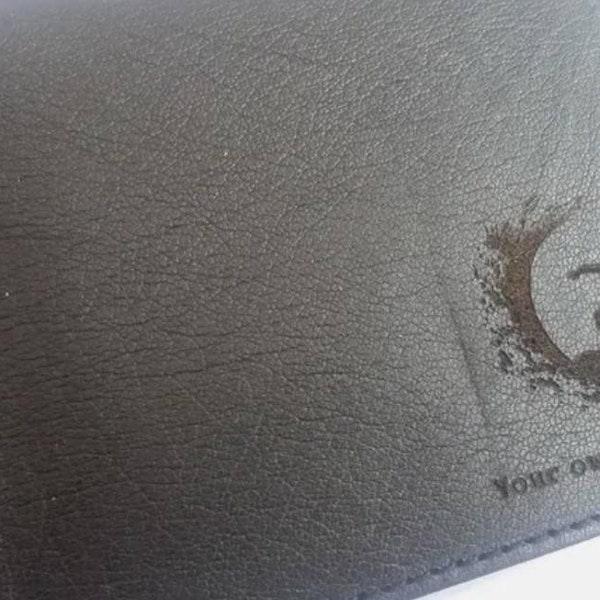 Surfing personalised leather wallet