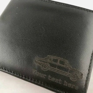 Triumph Dolomite personalised leather wallet