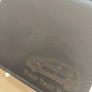 Golf Mk7 personalised leather wallet