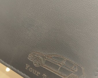Golf Mk7 Leder Portemonnaie personalisiert