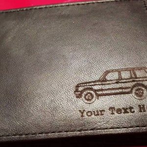 Assortiment gepersonaliseerde leren portemonnee