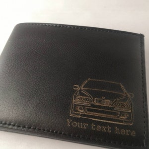 Monedero personalizado E39 Serie 5. Disponible personalizado en la parte delantera e interior con caja de regalo