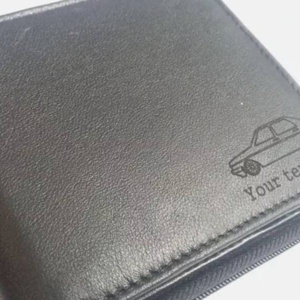 Mk2 Jetta personalised leather wallet