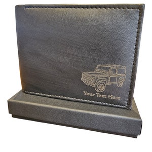 Cartera de piel personalizada Defender