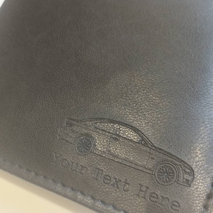 E92 3 Series personalised leather wallet