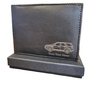 Freelander 2 personalised leather wallet
