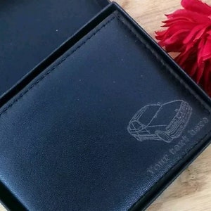 Cartera de piel personalizada E36