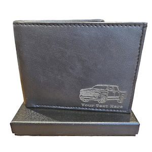 Cartera de piel personalizada Silverado