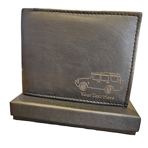 Discovery 2 personalised leather wallet