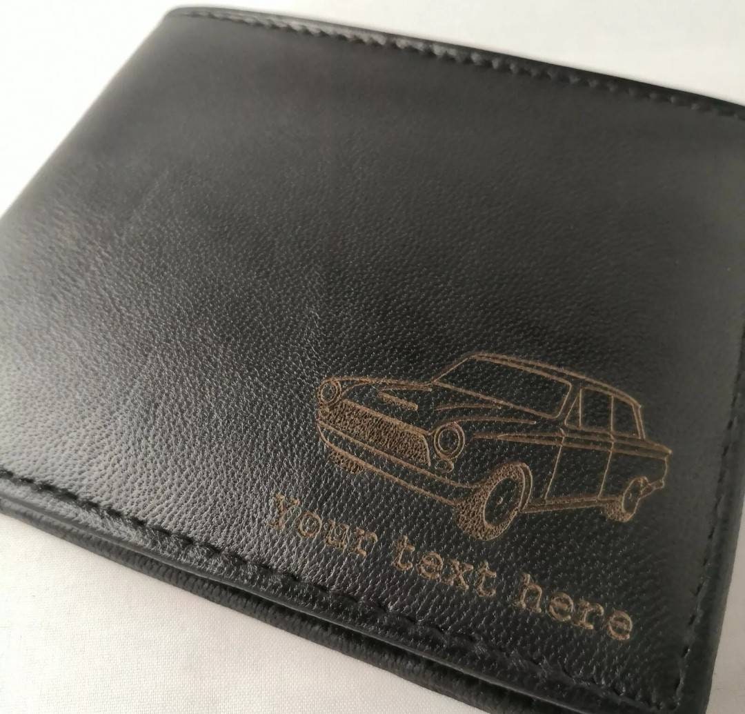 Mk1 Cortina personalised leather wallet