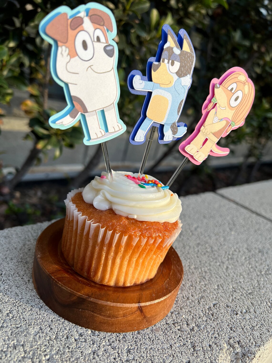 Bluey and Friends Cupcake Toppers Bluey Cupcake Toppers Etsy Ireland