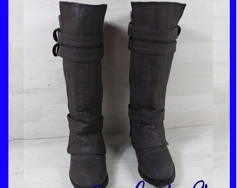 Anakin Skywalker Boots - Custom-Made Faux Leather Anakin Skywalker Boots