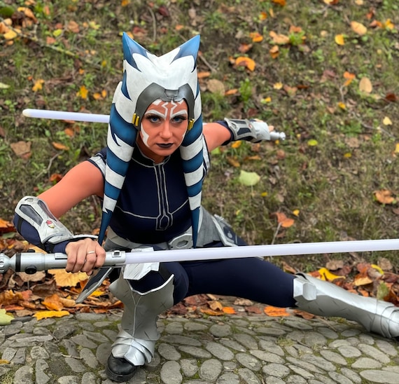 ahsoka tano blue dress The Mandalorian Ahsoka Tano Cosplay Costume
