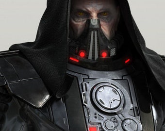 Darth Malgus Custom Length Cloak with Hood - cloak only