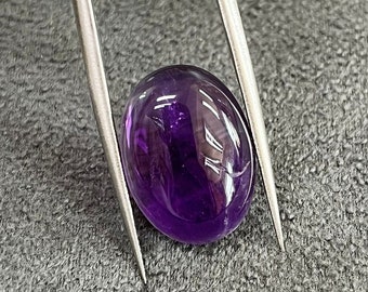 Natural Amethyst Oval Cabochon, Loose Natural Gemstone, Purple Amethyst 6x8mm to 30x40mm For Jewelry Making