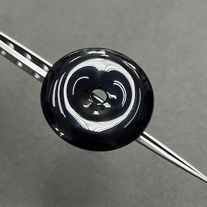 Superior Quality Natural Round Black Onyx  Donut Stone,Round Disc Pendant, Donut Gemstone, Black Onyx Gemstone for Jewelry Making 20-30,40mm