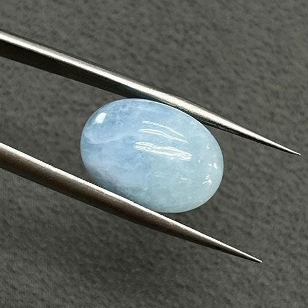 Natural Oval Aquamarine  Cabochon , Aquamarine Cabochons , Loose Gemstone Cabs, Flat Back Cabochon for Jewelry Making 6mmx8mm to 18x25mm