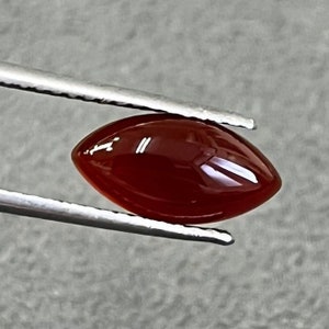 6PCS Natural Red Carnelian Marquise Cabochon, Marquise Shape , Loose Natural Gemstone,Red Carnelian 5mmx10mm to 10mmx20mm for Jewelry Making