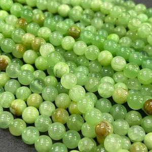 Superior Quality, Natural Round Green Jade Beads , Green Jade with Highly Polished , Smooth, Shiny Surface for Jewelry Making 8mm