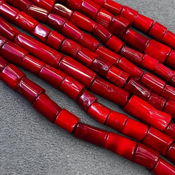 Red Coral Beads Etsy