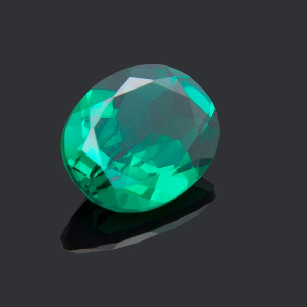 Lab Grown Oval Zambia Emerald, Hydrothermal Dark Green Zambia Emerald, Oval Loose Gemstone 4*6mm ,8*10mm for Valentine Day ,Jewelry Making