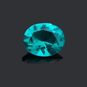 Oval Brilliant Cut Green Paraiba Nano Crystal, Lab-Grown Gemstone, Heat-Resistant Paraiba 4x6mm–15x20mm image 1