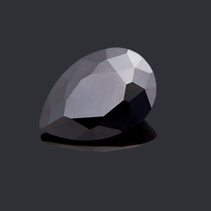 Pear Shape Black Color, Cubic Zirconia (CZ), Pear Brilliant Cut, Loose Stones, Perfect Colors & Quality 3x5mm to 15x20mm For Jewelry Making