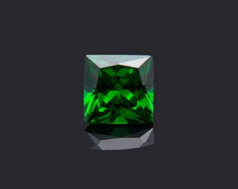 Circonita cúbica verde cuadrada, piedra suelta de talla brillante (2,5 x 2,5 mm - 15 x 15 mm)