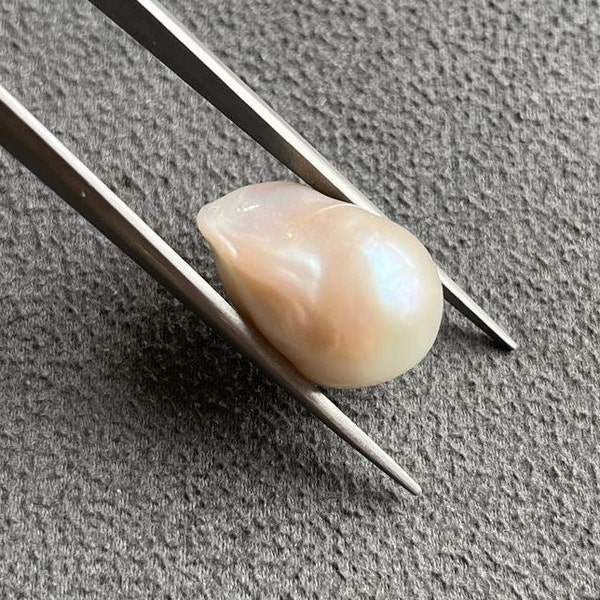 Superior Quality Pearl, Baroque Pearl Natural white Cultured genuine pearl, Irregular Shape Pearl for Making Jewelry 13mmx20mm