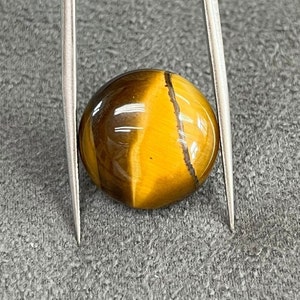 Natural Tiger's Eye Round Cabochon, Loose Natural Gemstone, Tiger's Eye 4mm to 25mm for Jewelry Making