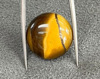 Natural Tiger's Eye Round Cabochon, Loose Natural Gemstone, Tiger's Eye 4mm to 25mm for Jewelry Making