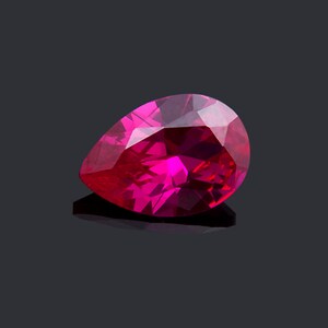 Pear Shape Ruby Color, Cubic Zirconia (CZ), Pear Shape Brilliant Cut, Loose Stones, Perfect Colors & Quality 3x5 mm to 15x20mm